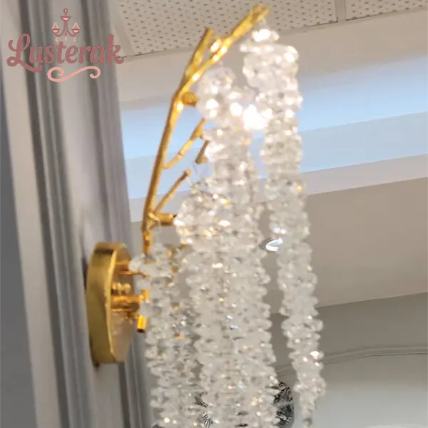 دیوارکوب کریستالی