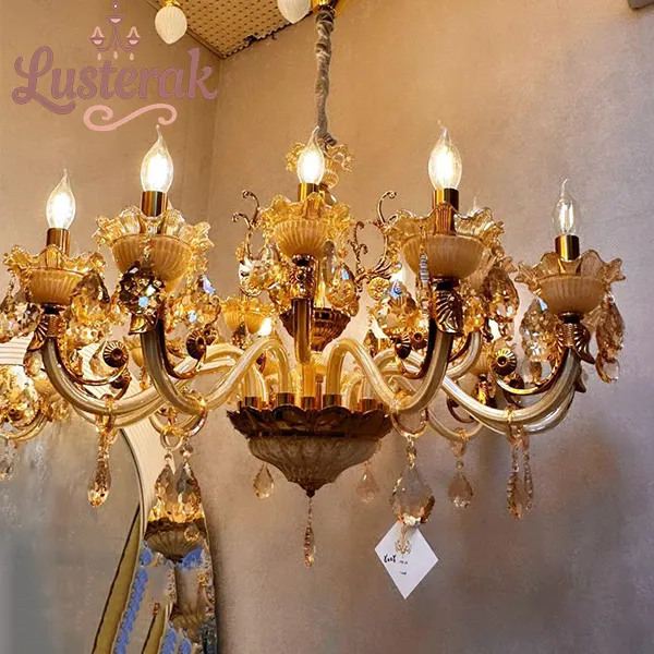 لوستر عسلی کلاسیک